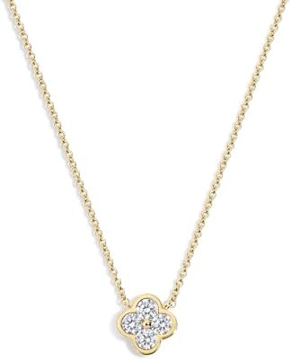 Electric Picks Camilla Clover Necklace - 14kt Gold Plated Necklace for Women, Elegant Dainty Laye... | Amazon (US)