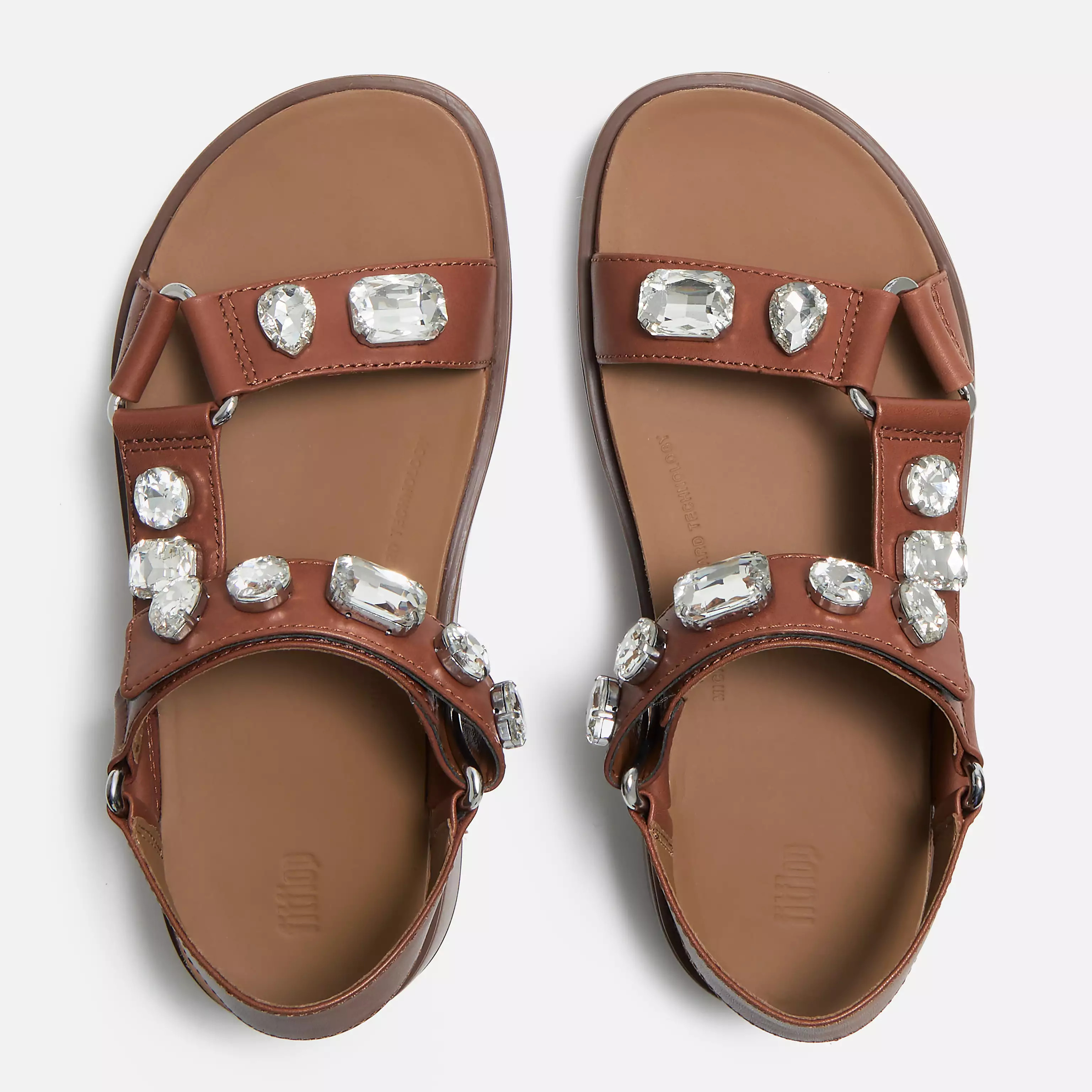 GEN-FF Max Ultra-Jewel  Leather Back-Strap Sandals | FitFlop (UK)