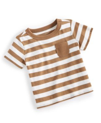 Baby Boys Short-Sleeve Striped Jersey T-Shirt, Created for Macy's | Macy's