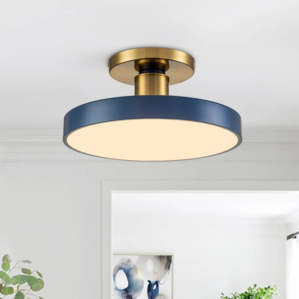 Juleah Acrylic LED Semi Flush Mount | Wayfair North America