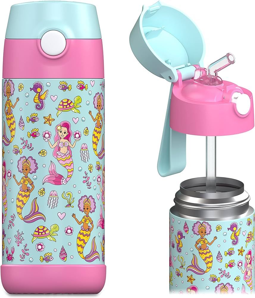 JARLSON kids water bottle with straw - CHARLI - insulated stainless steel water bottle - thermos ... | Amazon (US)