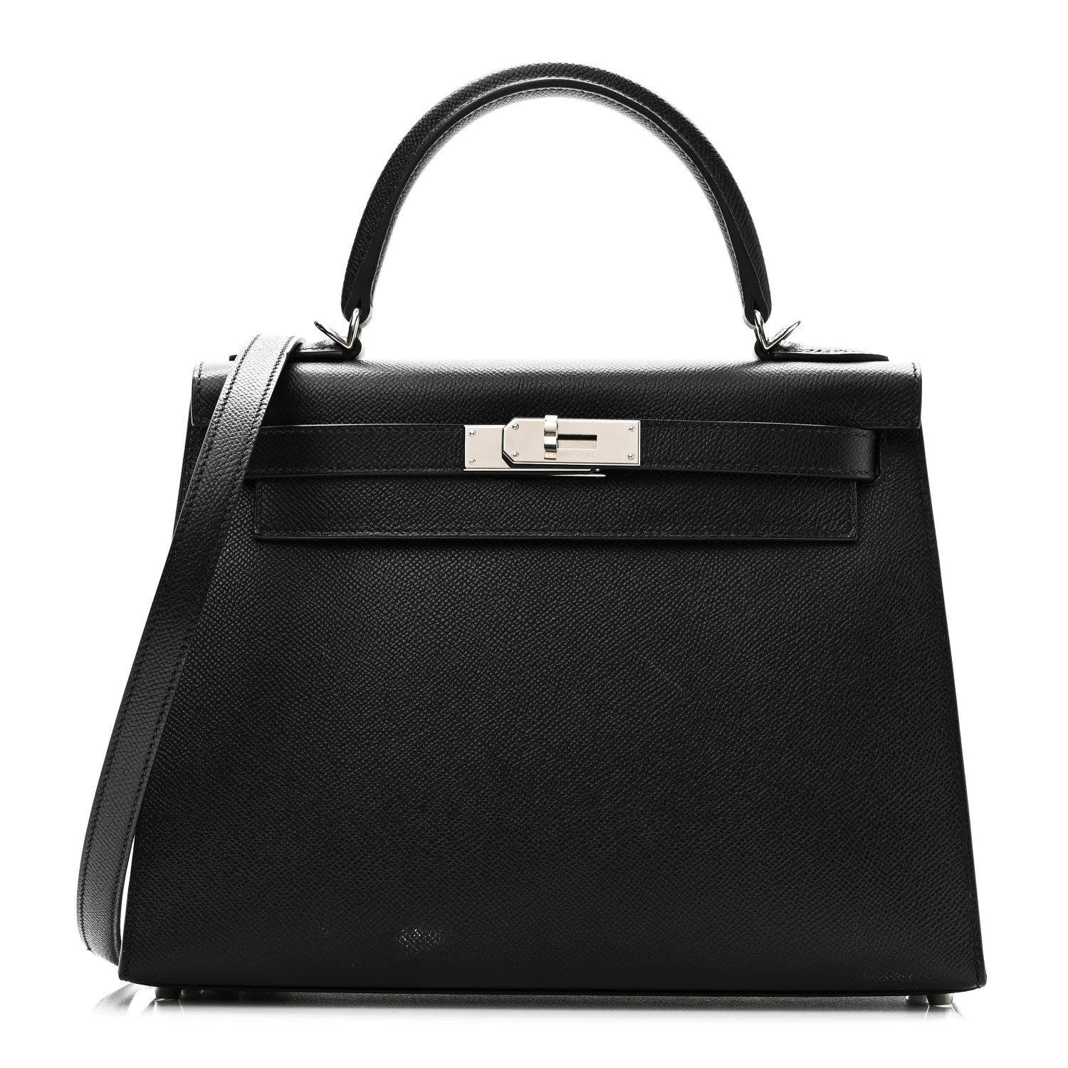 Epsom Kelly Sellier 28 Black | FASHIONPHILE (US)