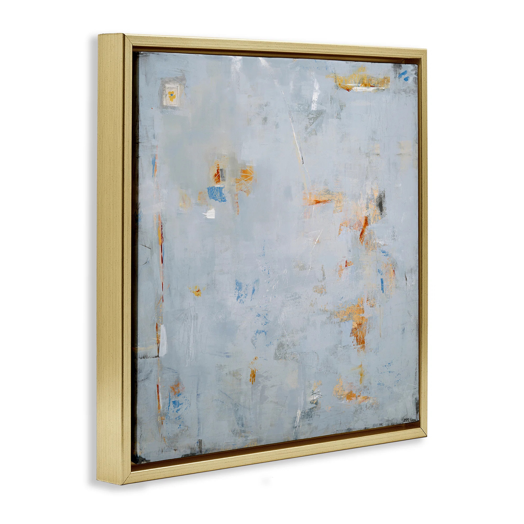 Latitude Run® Abstract Grey & Accents Floating Frame, design by Jodi Major | Wayfair | Wayfair North America
