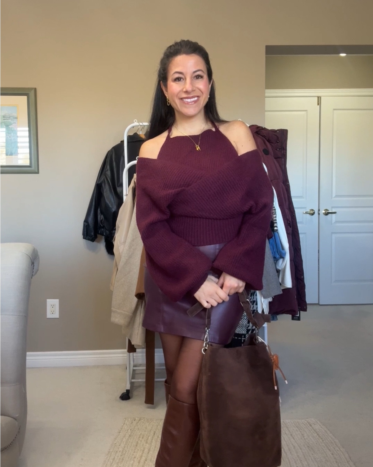 Brown and burgundy fall look 🍂 

#LTKstyletip #LTKpetite #LTKcanada