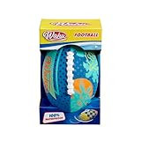 Wahu 100% Waterproof Beach Football with Real Laces for in and Out of Water Play, 9" Outdoor Football for Pool and Beach Games, Blue | Amazon (US)