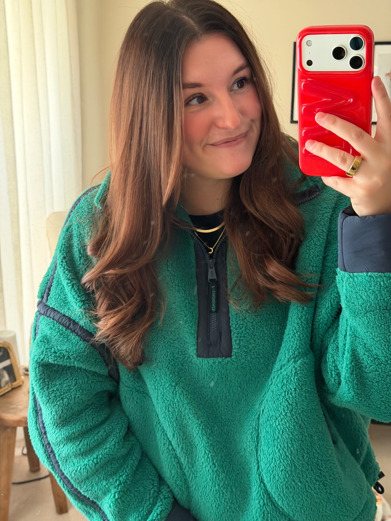 💚💙
Quarter zip: medium- a bit oversized

#LTKootd #LTKmomlife