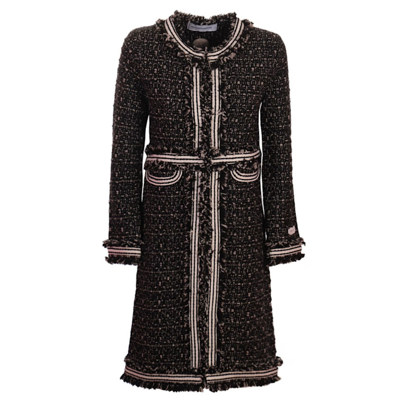 Black Tweed Coat Olivia | Wolf and Badger (Global excl. US)