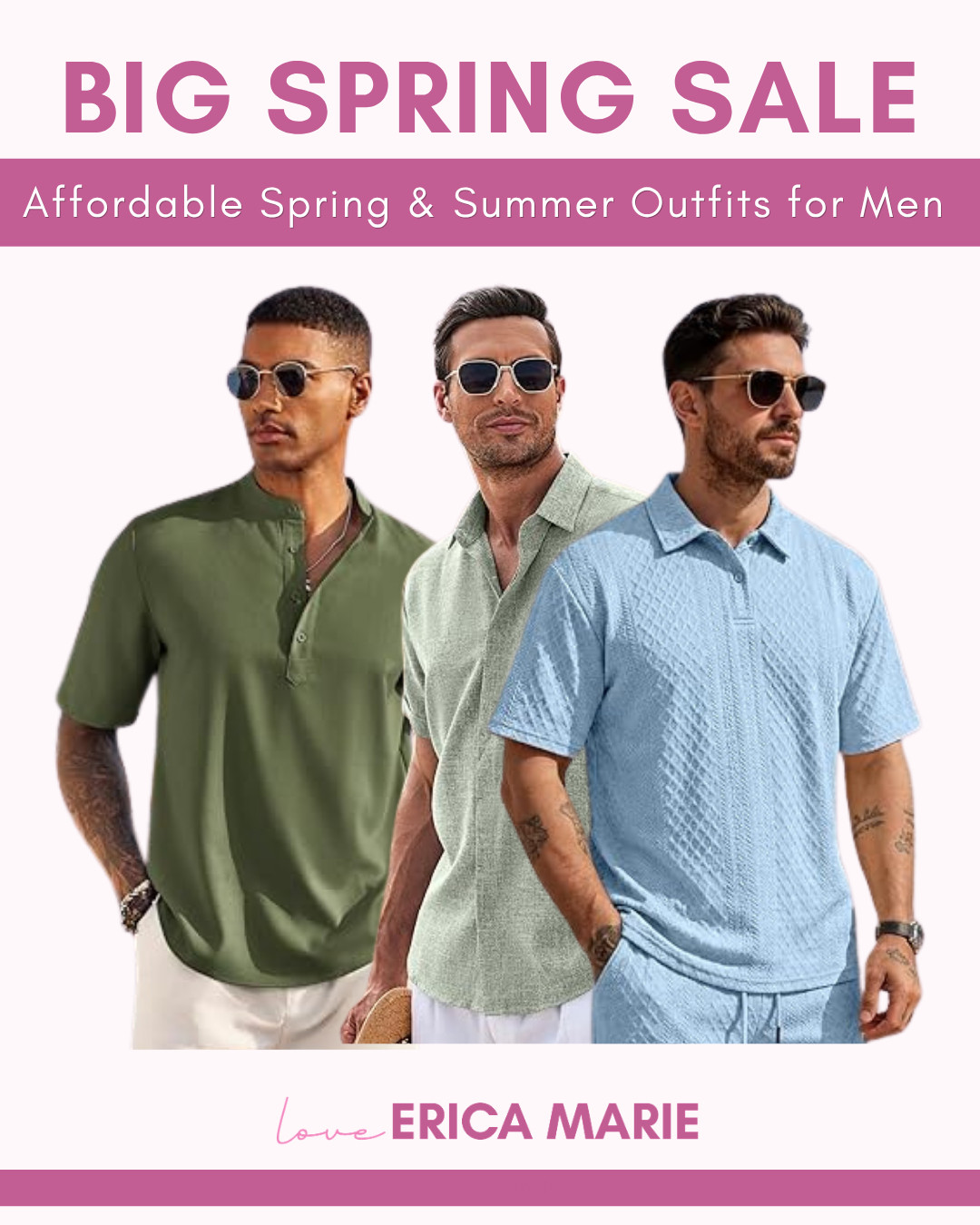 Fresh fits for spring & summer—without the high price 😎
These men’s outfits are affordable, easy to style, and perfect for everyday wear. 

 #LTKSeasonal #LTKSaleAlert #LTKMens