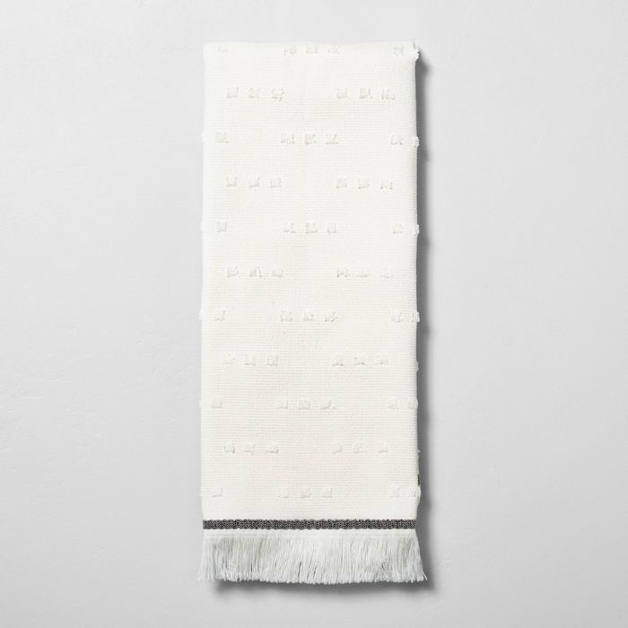 Fouta Texture Dots Bath Towels Sour Cream/Railroad Gray - Hearth & Hand™ with Magnolia | Target