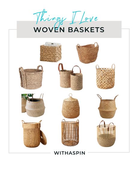 A woven basket is a stylish solution to control clutter and storage. Think magazine, throw, linen, toys, etc.

#LTKhome #LTKbaby #LTKstyletip