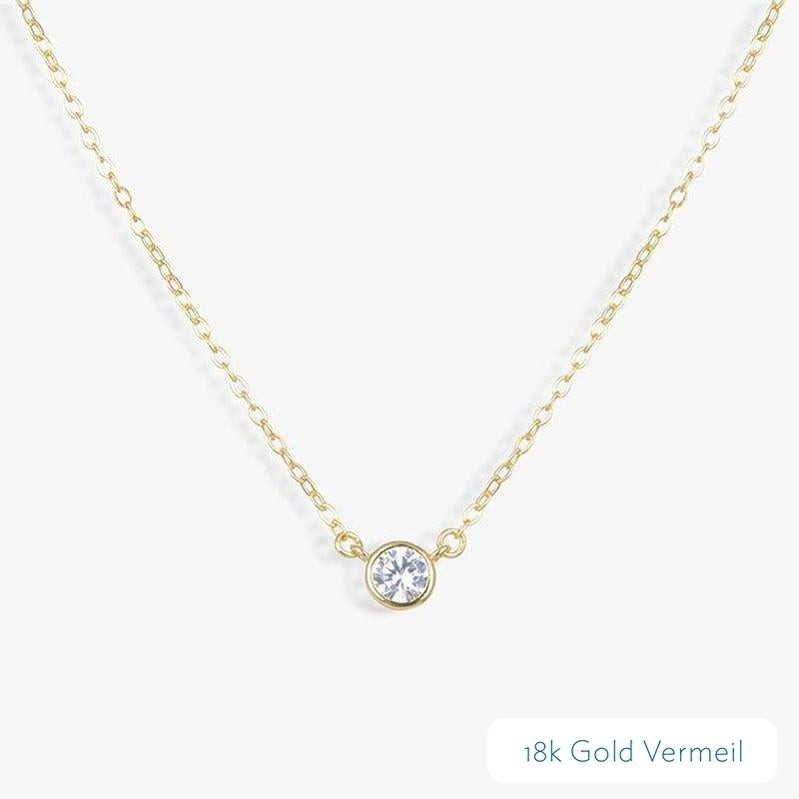 Evelyne Crystal Pendant Necklace | Victoria Emerson