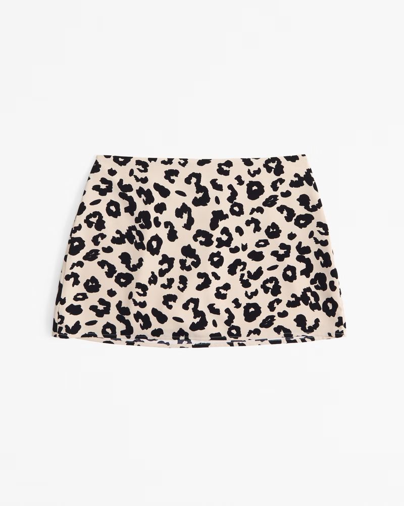 Women's Mid Rise Satin Mini Skort | Women's Bottoms | Abercrombie.com | Abercrombie & Fitch (US)