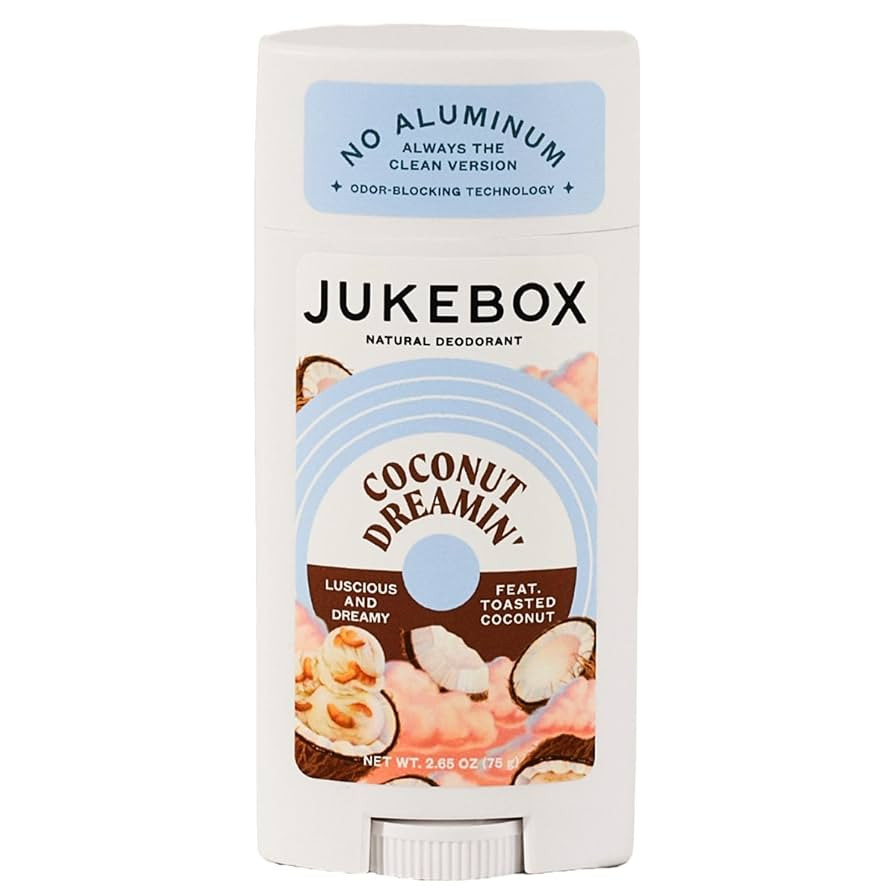 JUKEBOX Natural Deodorant for Women–Coconut Dreamin' Scent–Aluminum-Free, No Baking Soda, No ... | Amazon (US)