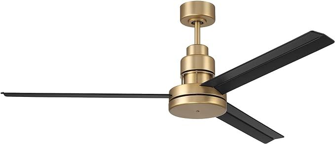 Craftmade Mondo 54" Indoor Dual Mount 6-Speed Satin Brass/Flat Black Finish Ceiling Fan with Remo... | Amazon (US)