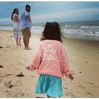 Hand Embroidered Big Sister Lil Sweater Sweater | Etsy (US)