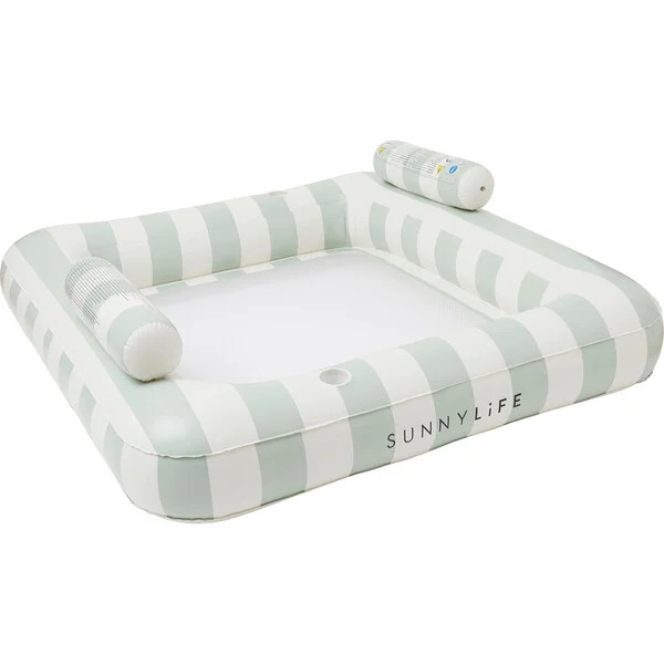 Luxe Twin Hammock Float: The Vacay, Soft Olive Green | Maisonette