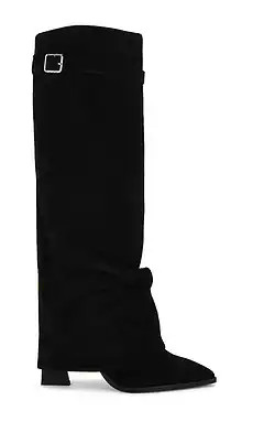 Free People Felicity Foldover Boot in Black from Revolve.com | Revolve Clothing (Global)