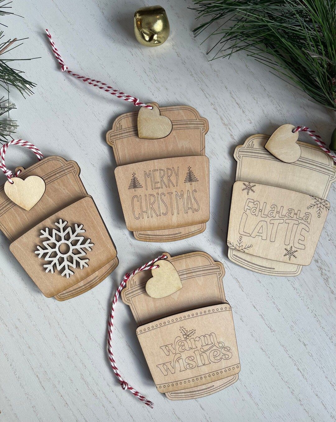 Christmas gift card holder | Gift card ornament | Coffee Gift Card Holder | Teacher Gift | Engrav... | Etsy (US)