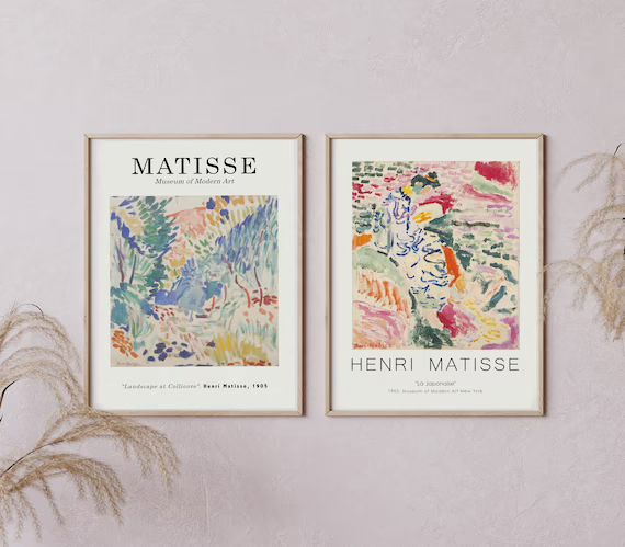 Matisse print set of 2, Henri Matisse art Exhibition Poster [High Quality] | Etsy ROW