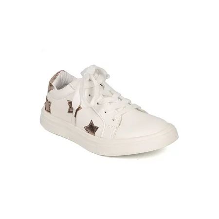 New Girl Little Wild Diva Andy-04 PU Two Tone Stars Round Toe Lace Up Sneaker | Walmart (US)