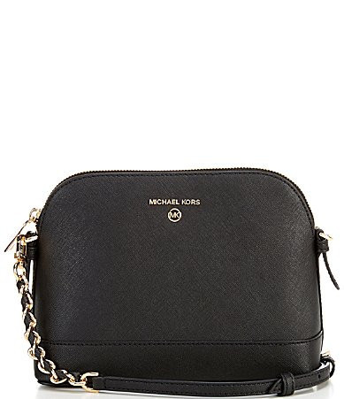Michael Kors Jet Set Charm Large Dome Crossbody Bag - Black | Dillard's