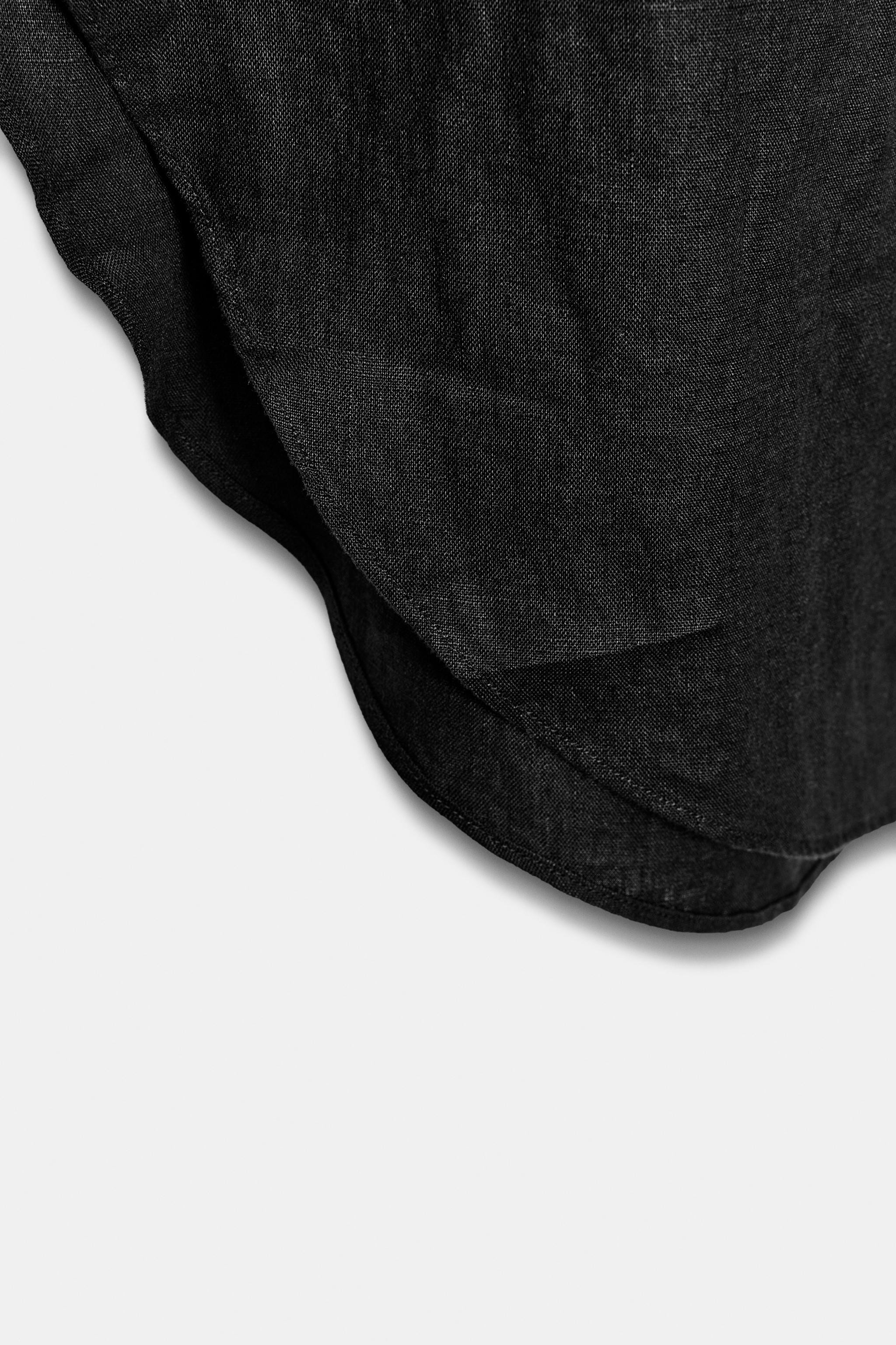 100% LINEN TROUSERS WITH VENTS ZW COLLECTION | Zara UK