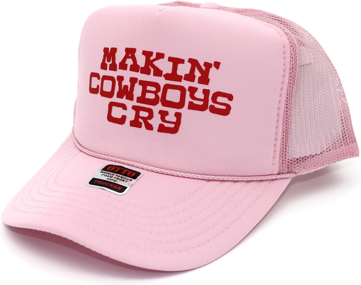Makin' Cowboys Cry Original Trucker Hat - Trendy Vintage Western Graphic Y2K Snapback Cap for Men... | Amazon (US)