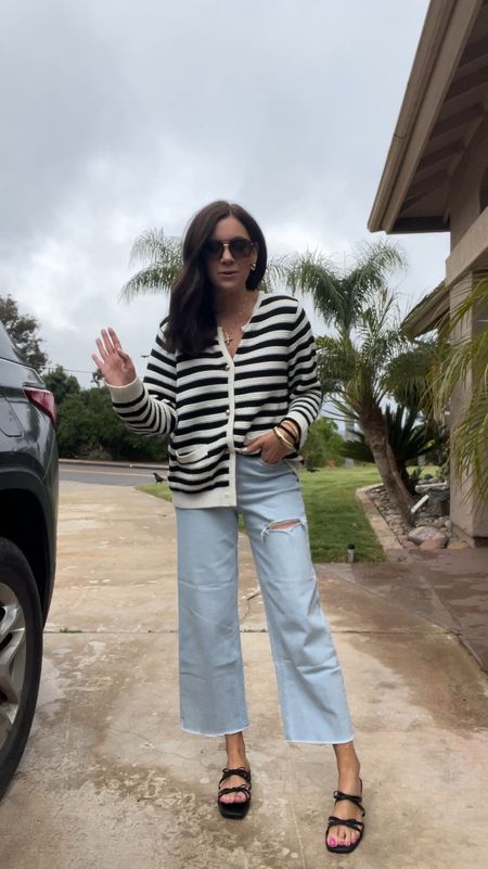 Mom fit of the day! OOTD
Amazon sweater-medium, total jcrew dupe!
Old Navy cropped denim flares -run big size down I am in a size 2
Target, both sandals run true to size and they’re so cute 

#LTKfindsunder50 #LTKsalealert #LTKfindsunder100