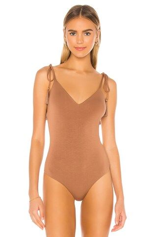 MAJORELLE Enya Bodysuit in Brown Spice from Revolve.com | Revolve Clothing (Global)