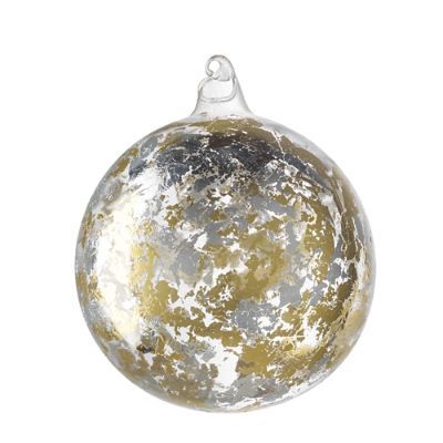Precious Metals Gold/Silver Leaf Ornament | Frontgate | Frontgate