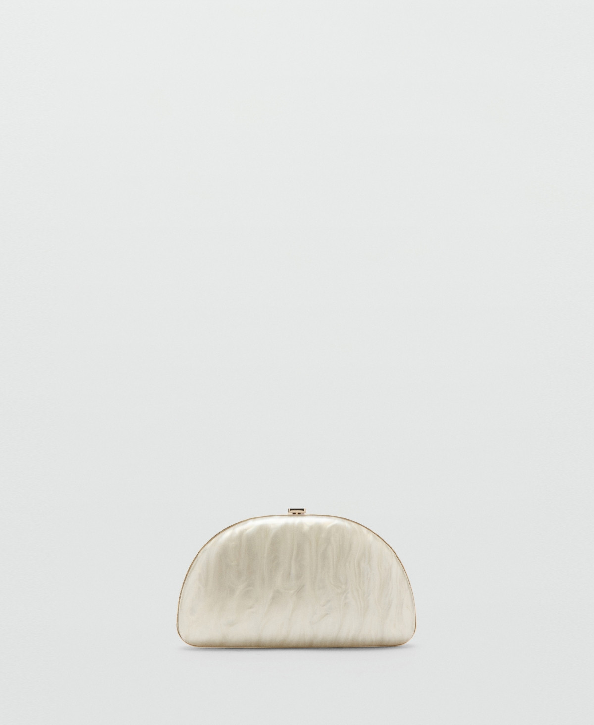 Mango Women's Cultivated Pearl-Effect Clutch Bag - Ice Gray | Macy's