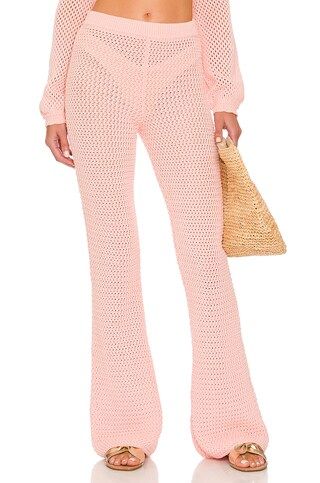 Tularosa Andy Open Stitch Knit Pant in Mauve from Revolve.com | Revolve Clothing (Global)
