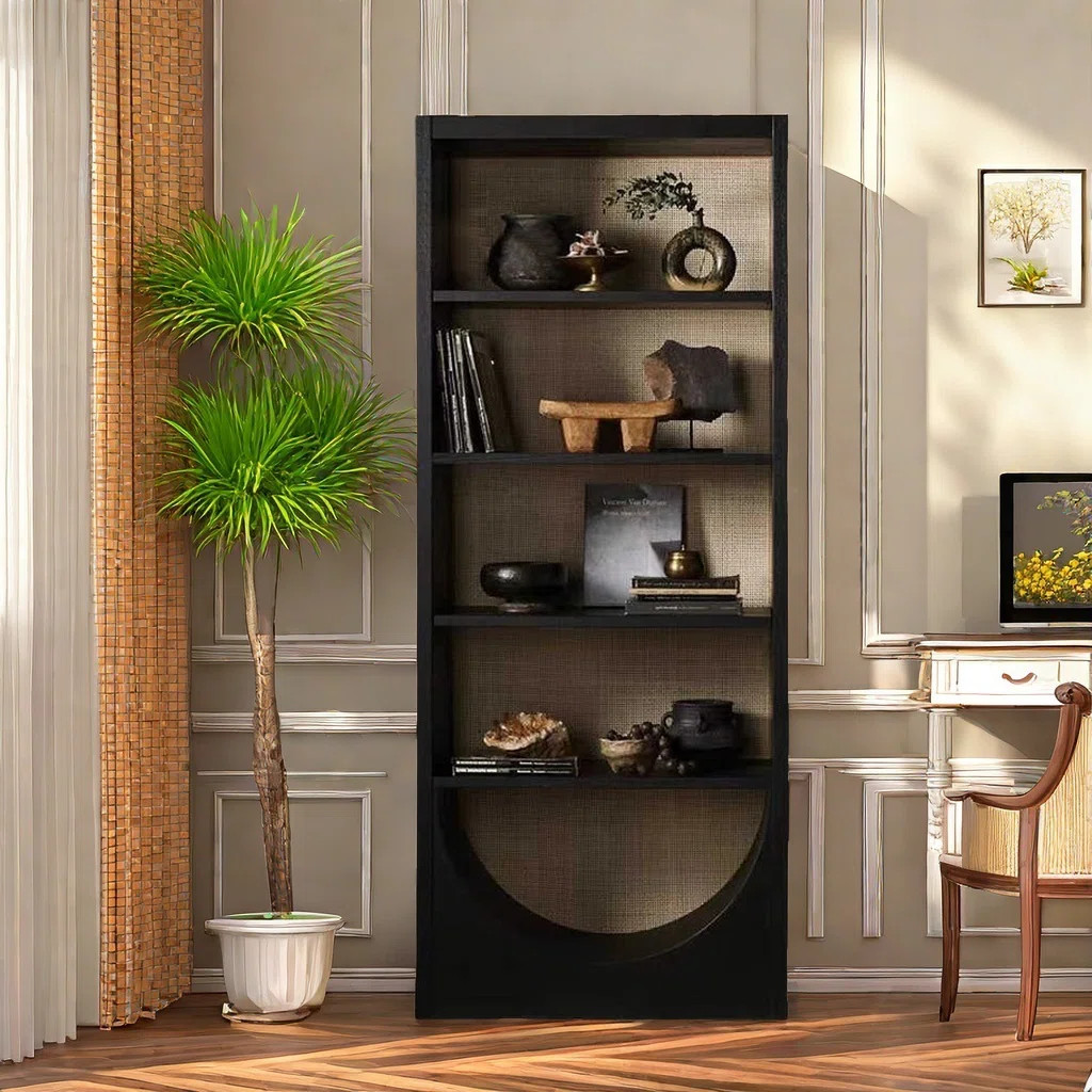 American style retro solid  wood  bookcase | Wayfair North America