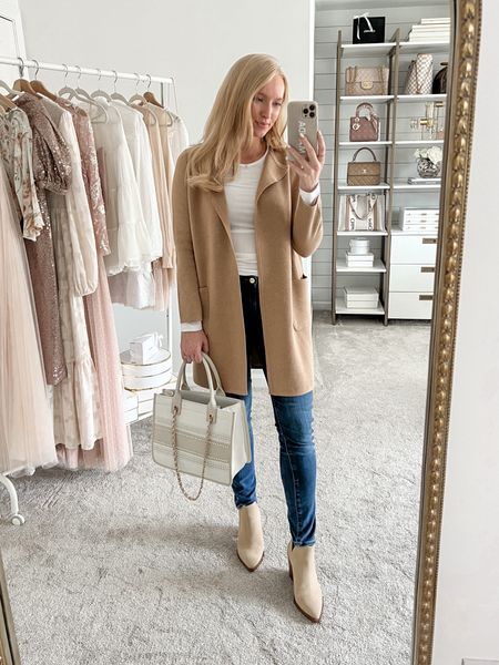 Casual thanksgiving outfit idea with my favorite neutral cardigan on sale under $100! I sized down to an XXS (usually a small) because I wanted a close fit in the sleeve. 

#LTKsalealert