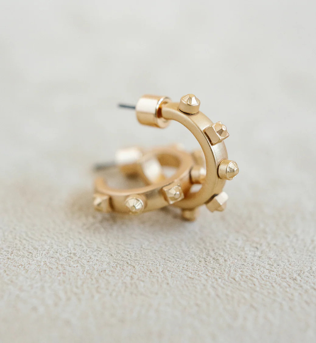 Metal Huggie - Gold Hoop Earring | Smith and Co. Jewel Design