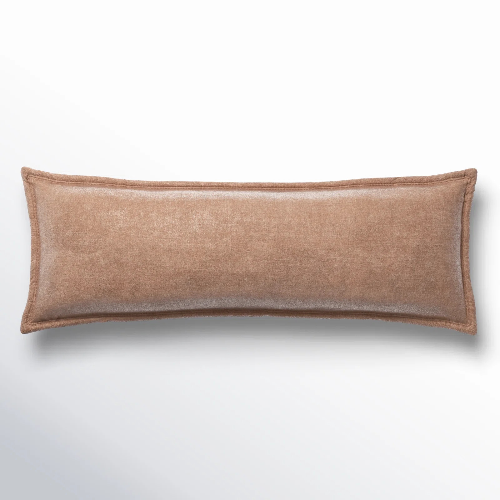 Stella Solid Faux Silk Crushed Velvet Romantic Western 14x42 inch Long Lumbar Pillow | Wayfair North America