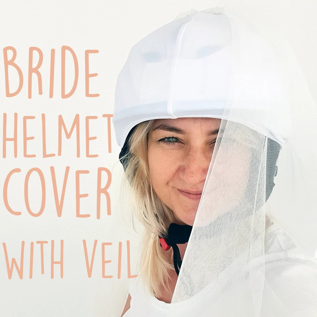 BRIDAL Ski and Bike Helmet Cover Bridal Ride Helmet Cover - Etsy | Etsy (US)
