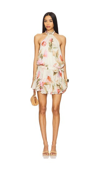 Mini Dress in Cream Pink Mulit | Revolve Clothing (Global)