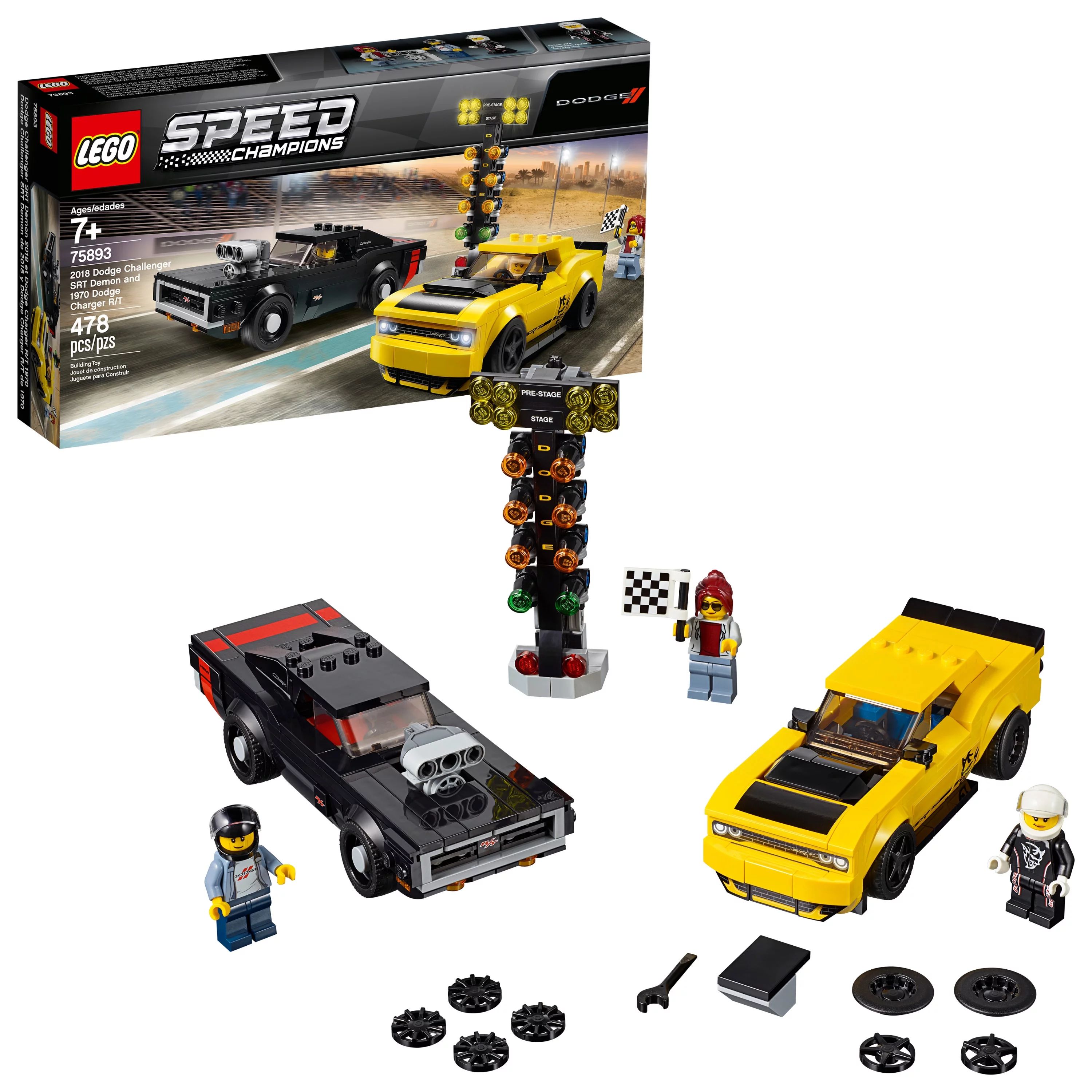 LEGO Speed Champions 2018 Dodge Challenger SRT Demon and 1970 75893 | Walmart (US)