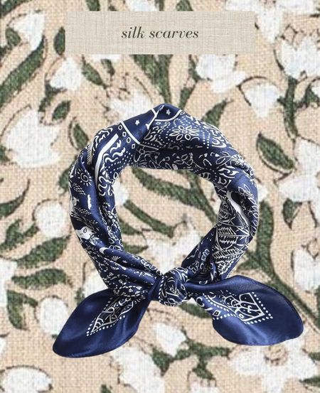 Silk scarves for fall styling and layering 

#LTKSeasonal #LTKunder100 #LTKworkwear