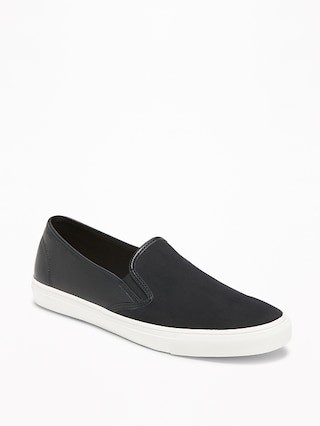 Faux-Suede/Faux-Leather Slip-Ons for Women | Old Navy US