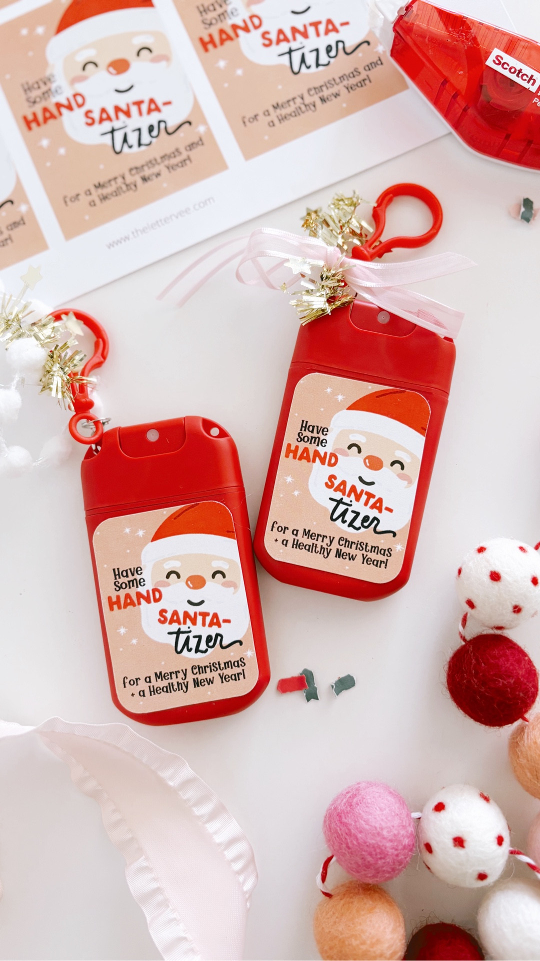 I found these and knew I needed to create something fun to go with them! These would be so perfect for chose gifts, stocking stuffers, brr baskets, and more! Santa-tizer gifts by The Letter Vee!

#LTKHoliday #LTKFamily #LTKGiftGuide