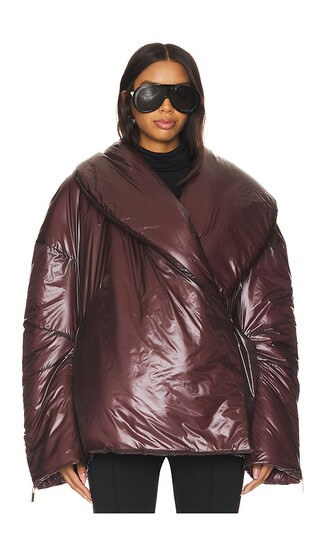 Apex Cocoon Jacket in Burgundy | Revolve Clothing (Global)