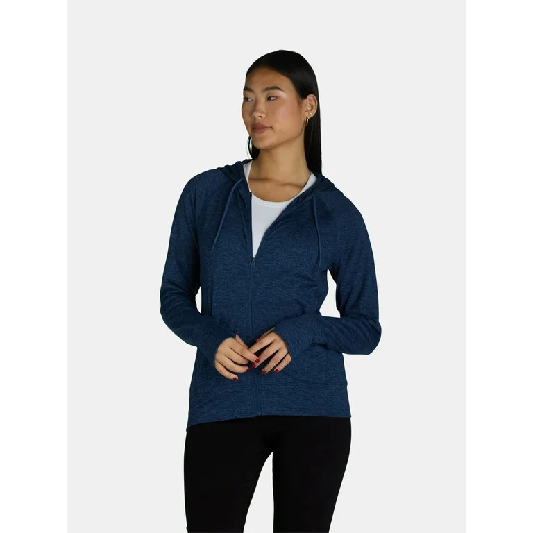 Athletic Works Women’s and Women's Plus ButterCore Zip-Up Hoodie with Long Sleeves, Sizes XS-4X | Walmart (US)