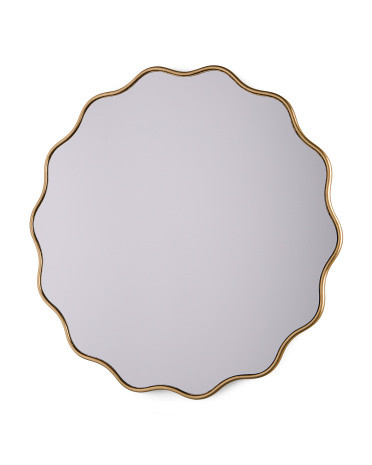 32in Round Scalloped Mirror | Pillows & Decor | Marshalls | Marshalls