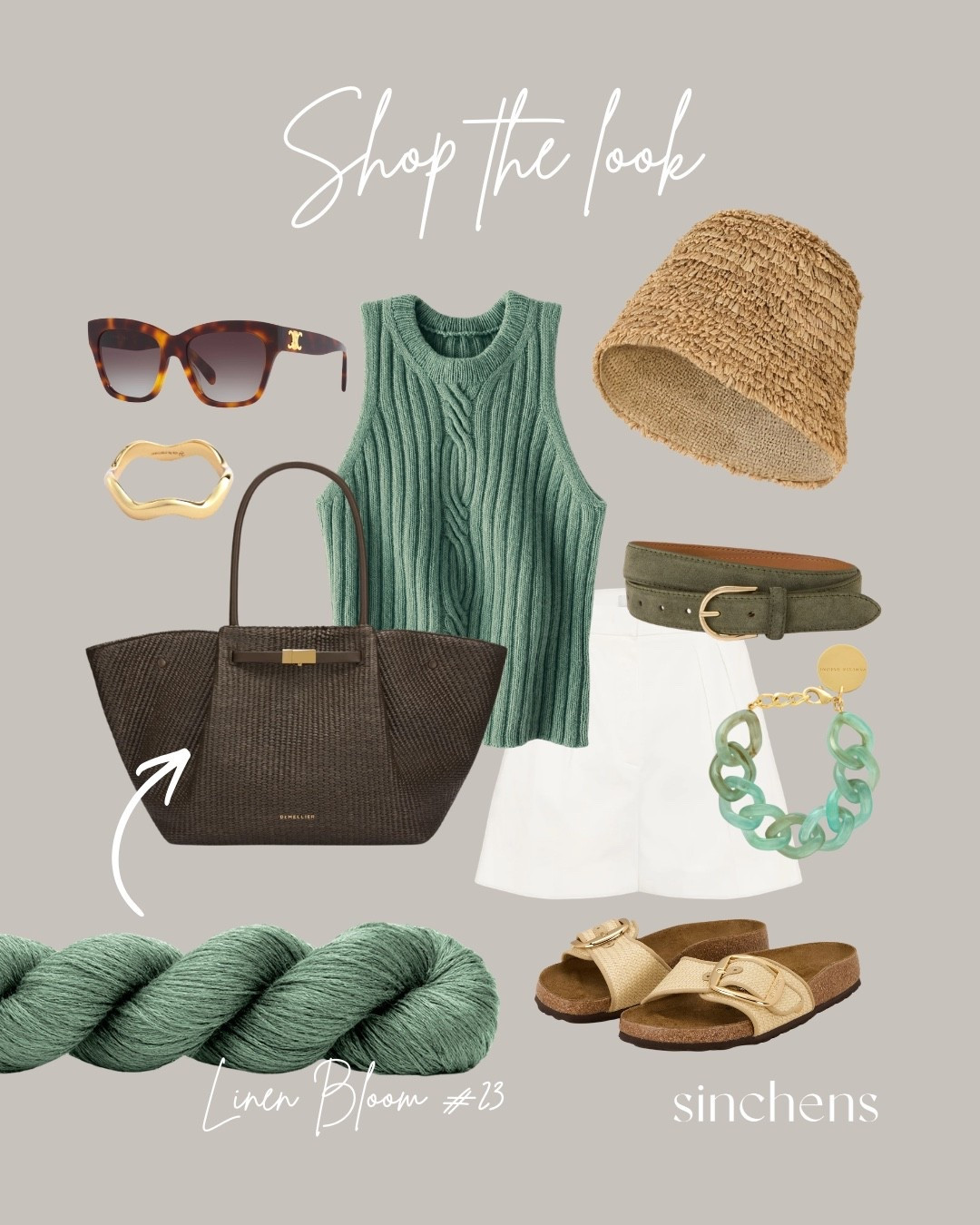 Twist LOOP TOP 

aus Linen Bloom