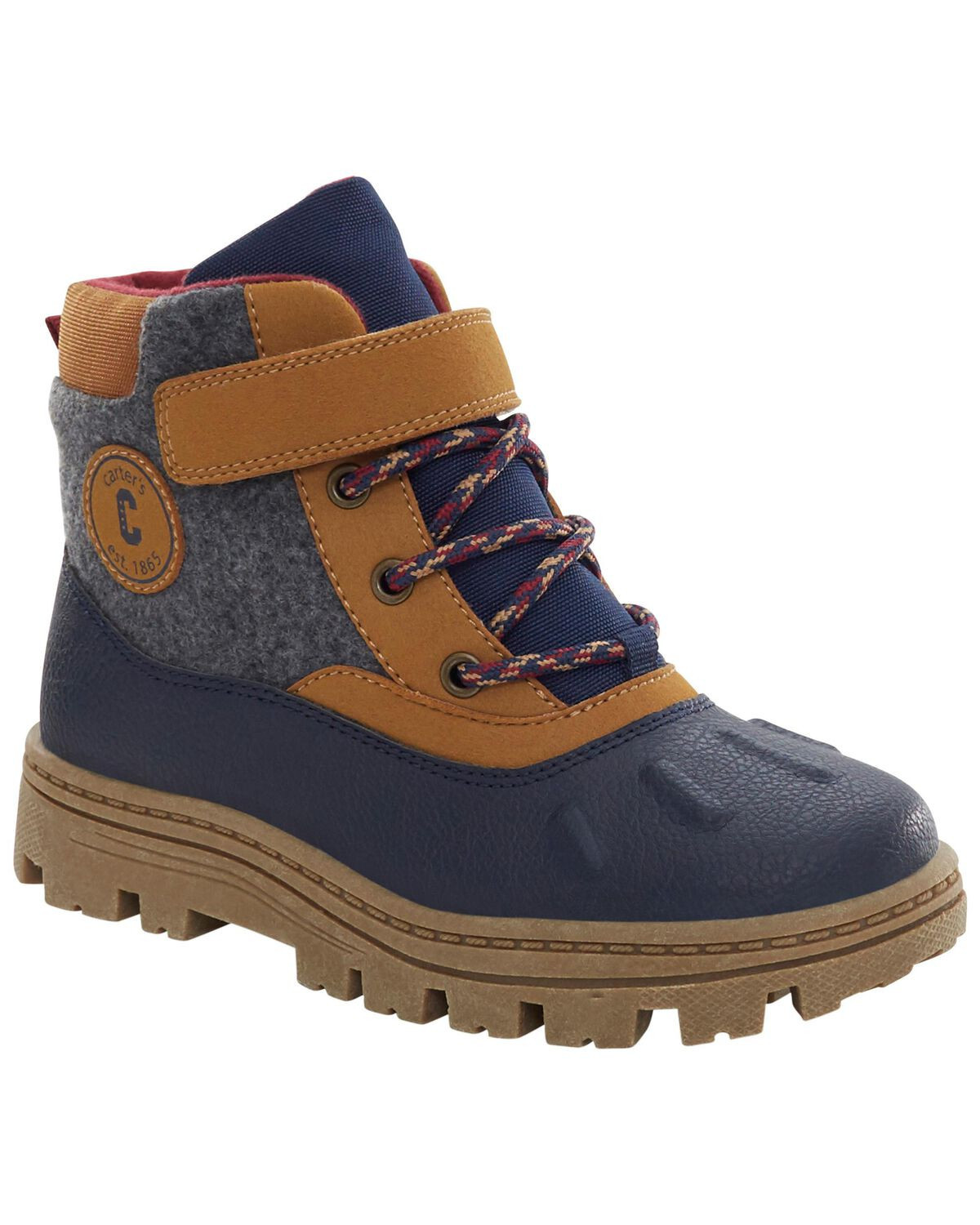 Brown/Navy Kid Duck Boots | carters.com | Carter's