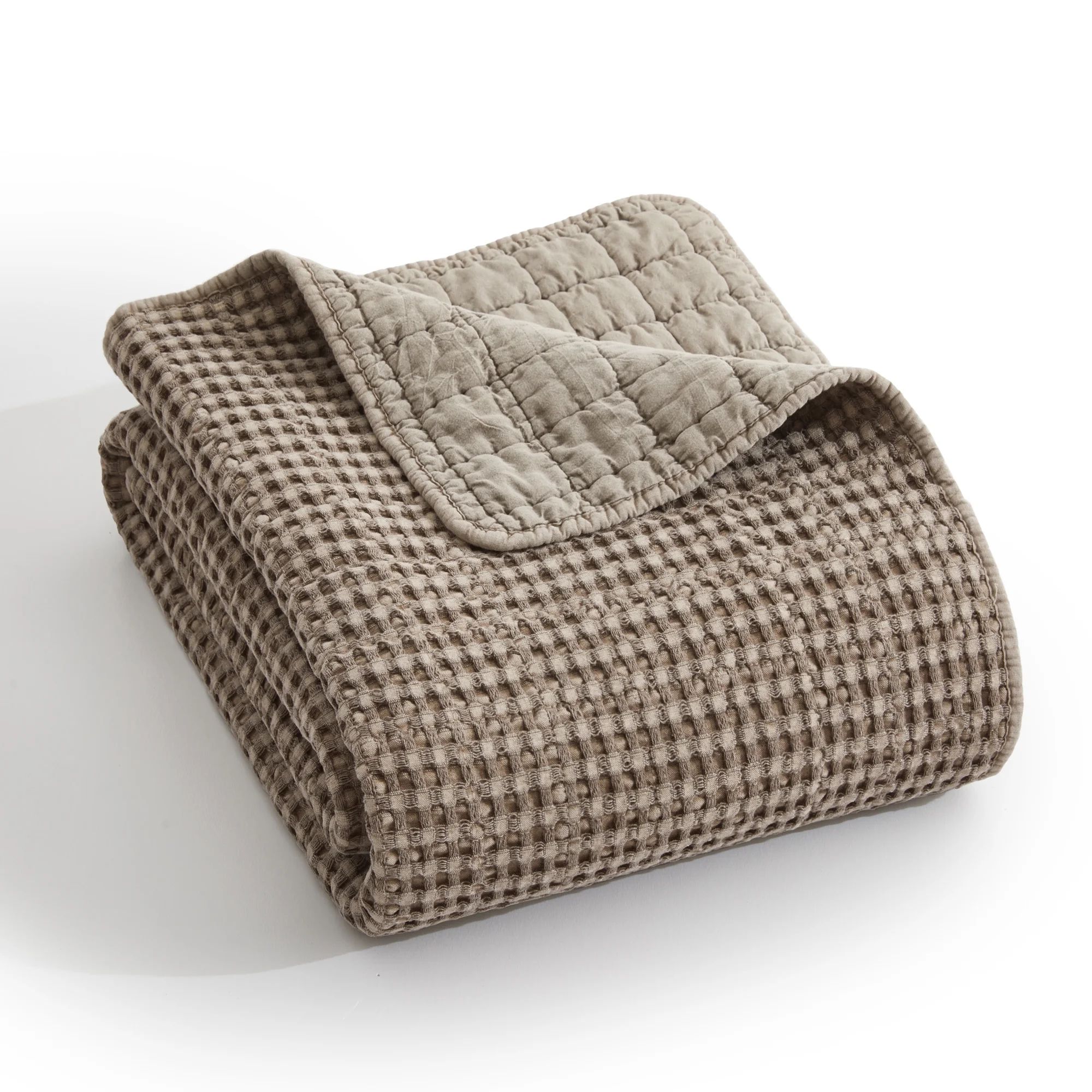 Levtex Home - Mills Waffle - Throw - Cocoa Cotton Waffle - Throw Size 50 x 60in. | Walmart (US)