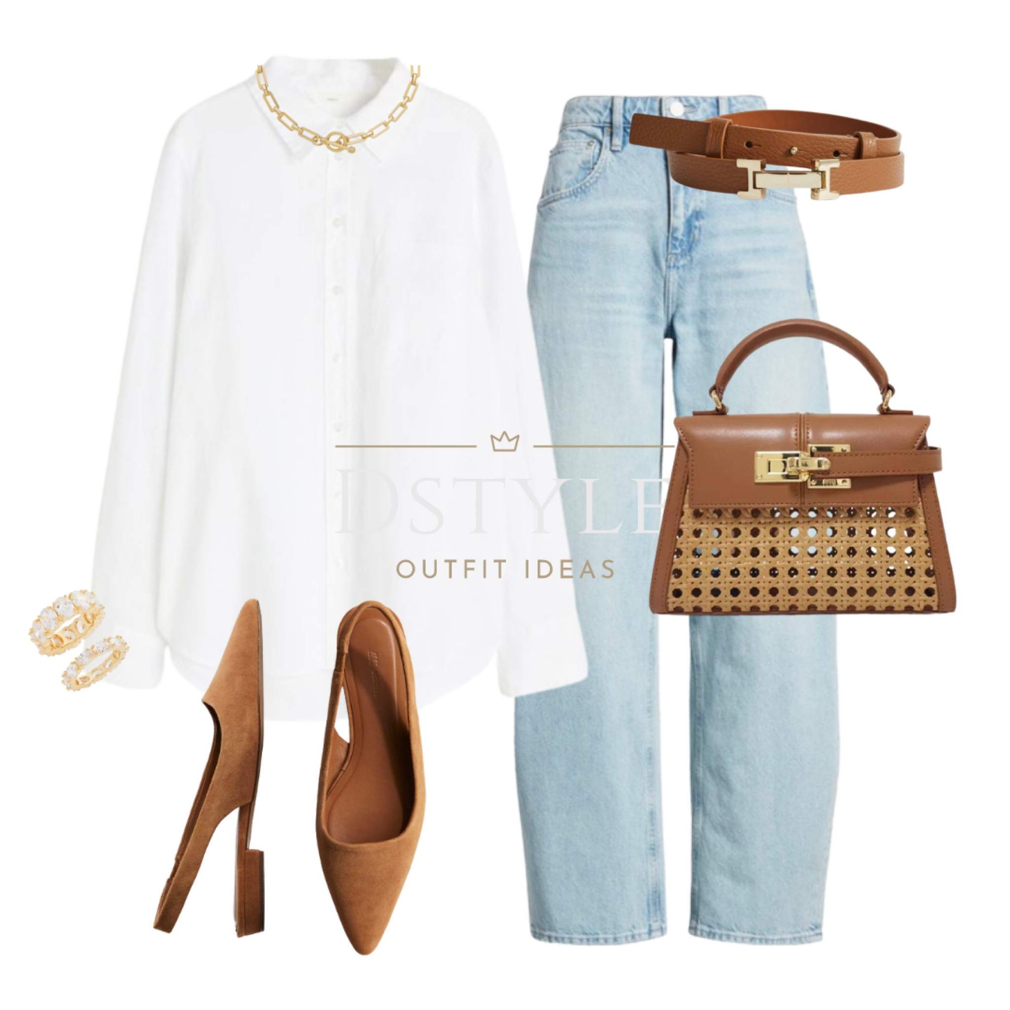 White linen shirt, barrel leg jeans, brown flat slingbacks, brown bag, tan leather belt.
Summer outfit, comfy yet chic look

#LTKFindsUnder50 #LTKStyleTip #LTKWorkwear