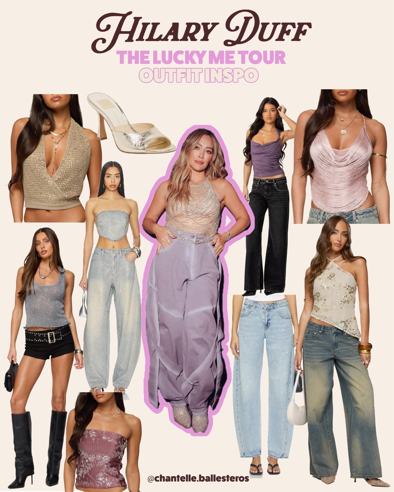Hilary Duff concert outfits inspired by the Luck…Or Something era 🪩🍒✨ I love Hilary’s tour style that she’s been rocking lately: baggy jeans, cute tops & lots of fun vibes! I pulled lots of inspo from her for these concert looks & hope you love them 🫶🏻

#LTKgrwm #LTKootd #LTKstorytime